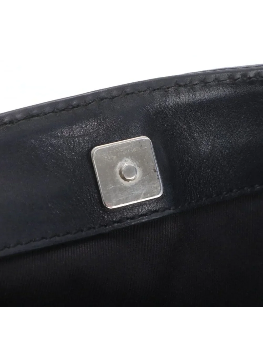 Gucci GG Canvas Leather Shoulder Bag Crossbody Messenger Black